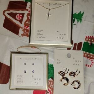 A New Day Gold and Silver Jewelry Set